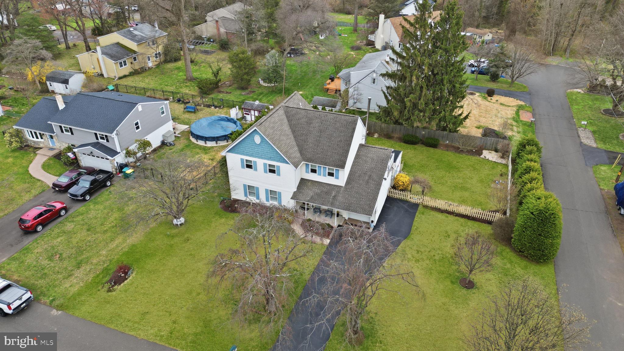 211 Longview Avenue Langhorne, PA 19047 - Photo 50 of 62 an aerial view of a house with garden space and street view