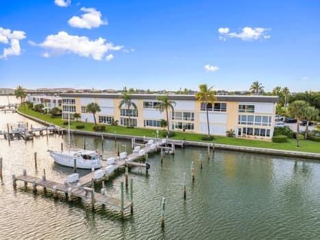 1351 Bayshore Drive, Unit 101 Fort Pierce, FL 34949 - Photo 35 of 37 Aerial of Complex's Docks