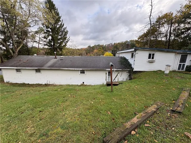 a view of outdoor seating space