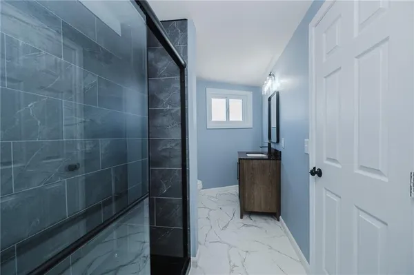 a bathroom with a sink