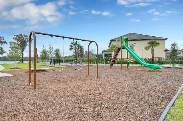 a view of park with kids yard