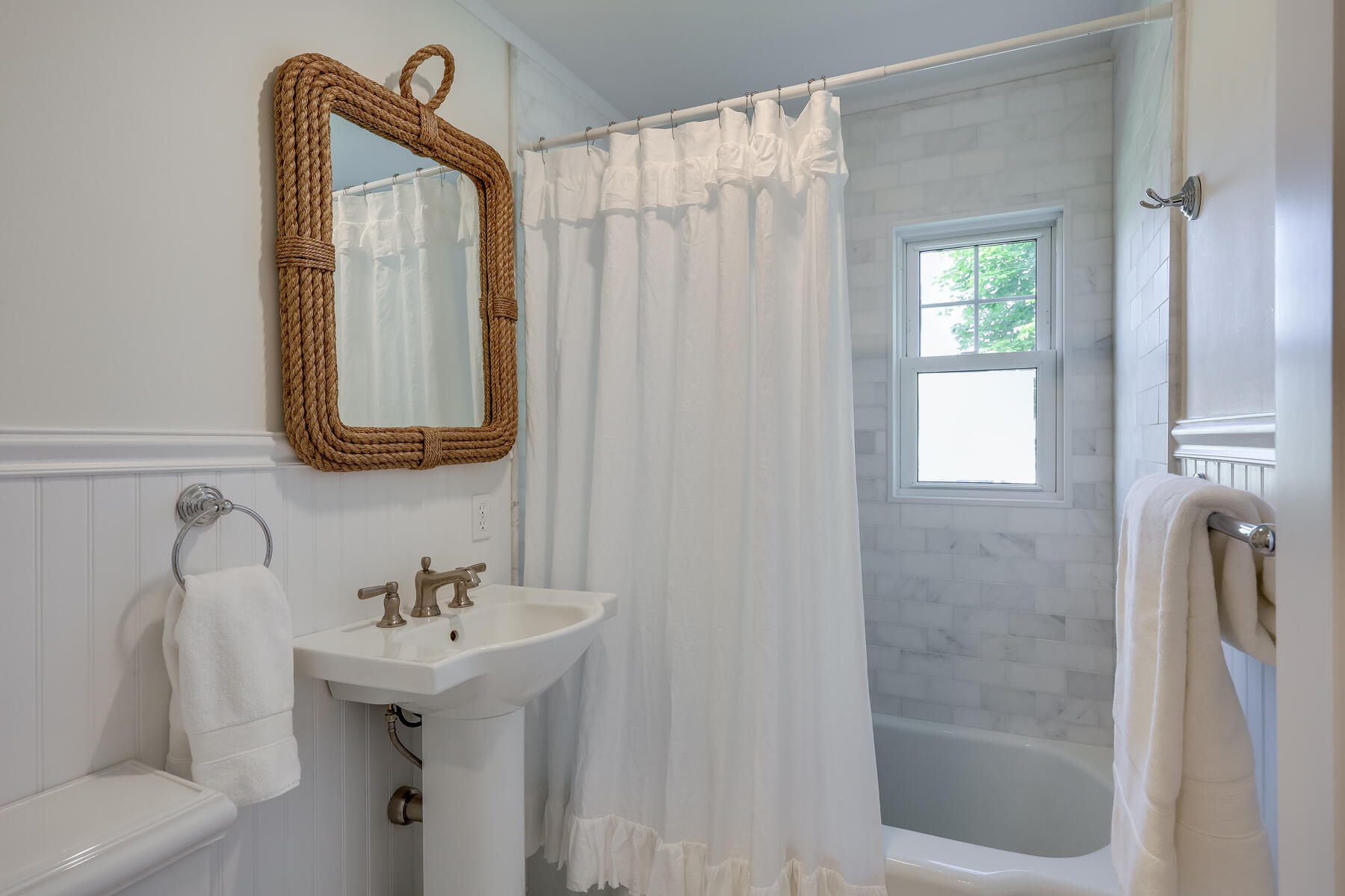 38 Crosby Circle Osterville, MA 02655 - Photo 18 of 28 a bathroom with a sink a mirror and shower