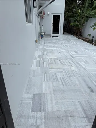 a view of outdoor space with seating area