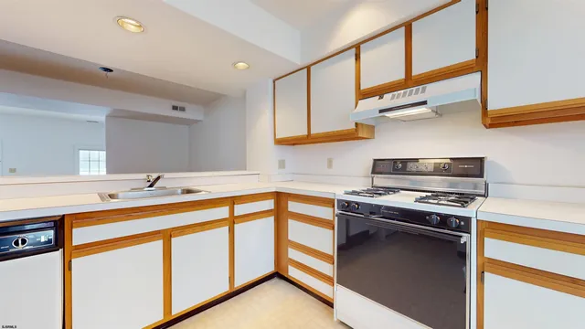 a view of a hallway with the door