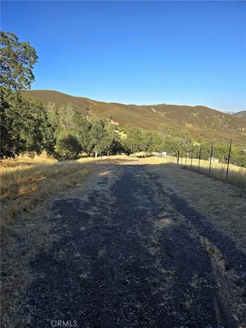 a view of an outdoor space and mountain view