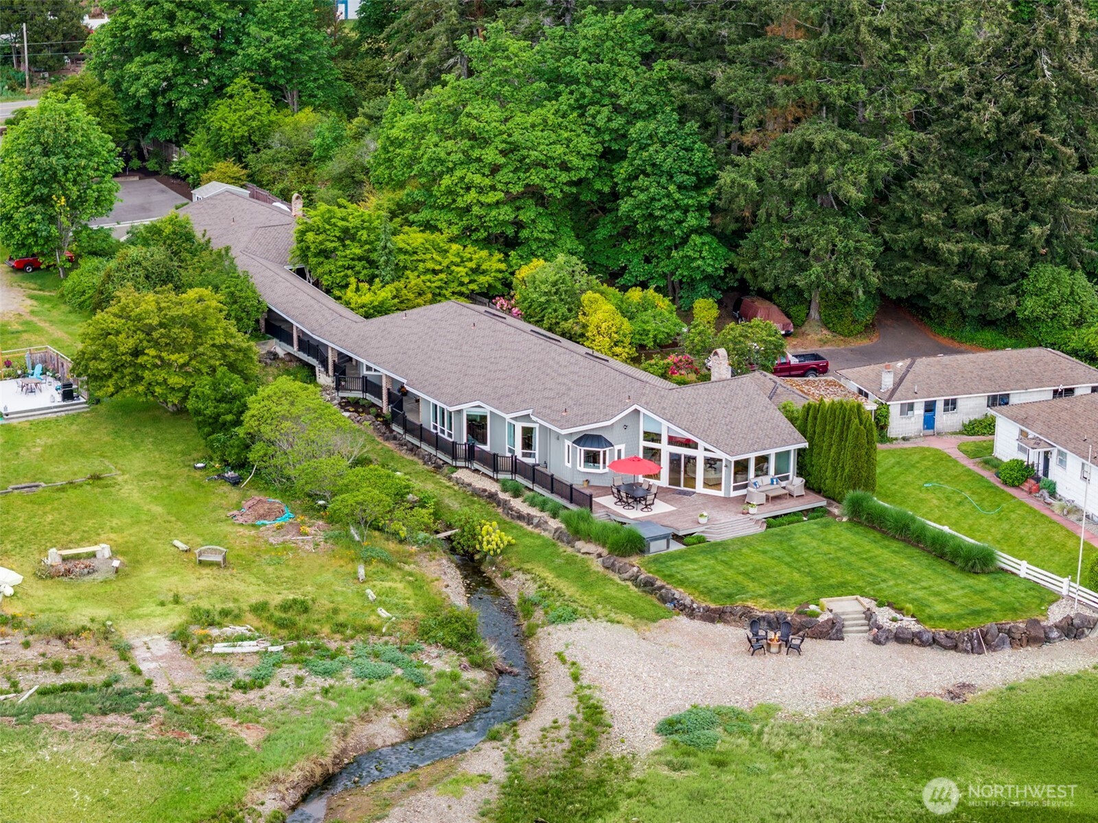 6591 Northeast North Shore Road Belfair, WA 98528 - Photo 3 of 37 an aerial view of a house