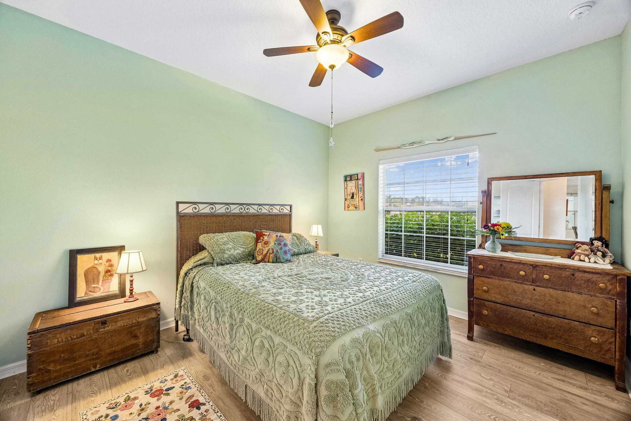 133 South Twin Maple Road St. Augustine, FL 32084 - Photo 22 of 34 Bedroom with wood finished floors and a ceiling fan