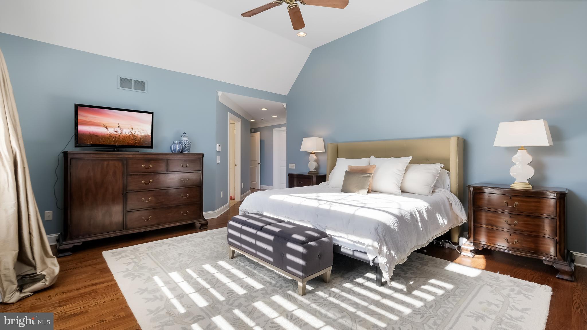 12 Garden Path Doylestown, PA 18901 - Photo 27 of 58 a bedroom with a bed and a flat screen tv