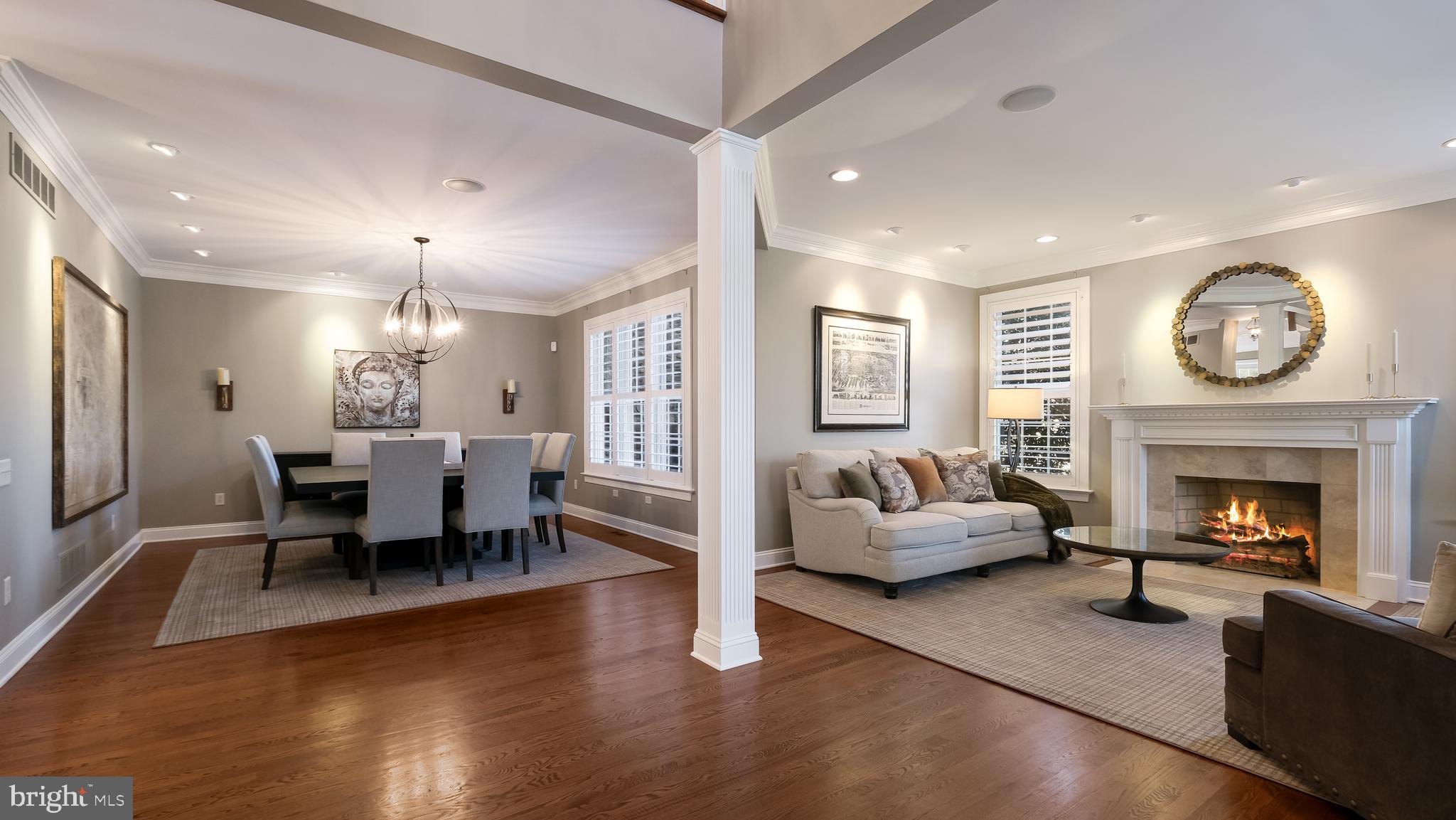 12 Garden Path Doylestown, PA 18901 - Photo 6 of 58 a living room with furniture and a fireplace
