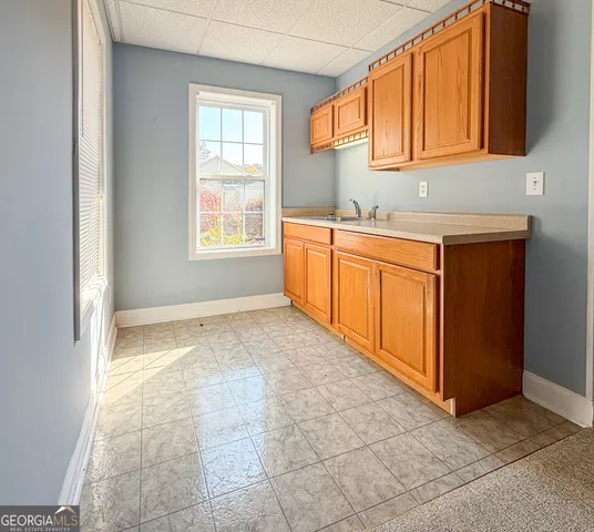 a room with storage and utility