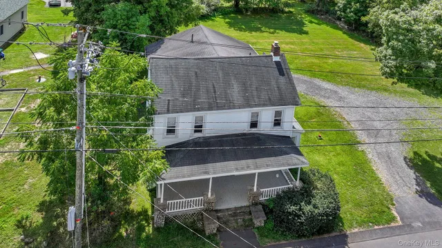 a house view with a garden space