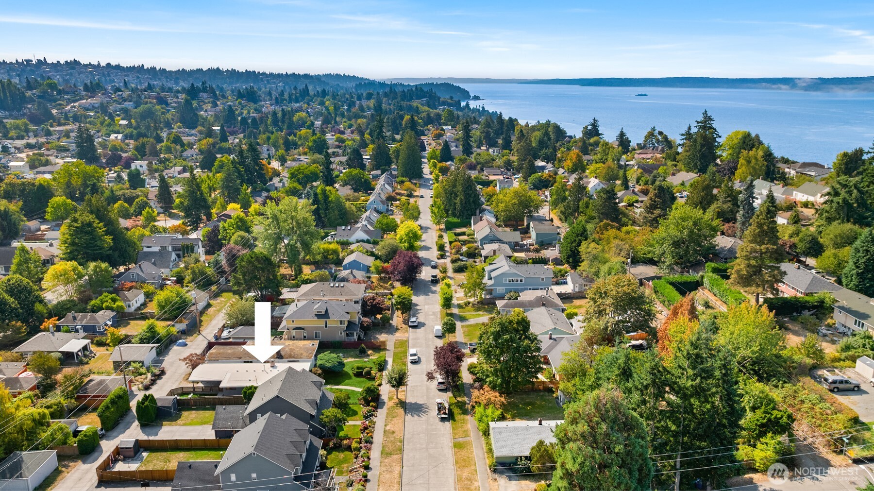 4714 50th Avenue Southwest Seattle, WA 98116 - Photo 29 of 34 an aerial view of multiple house