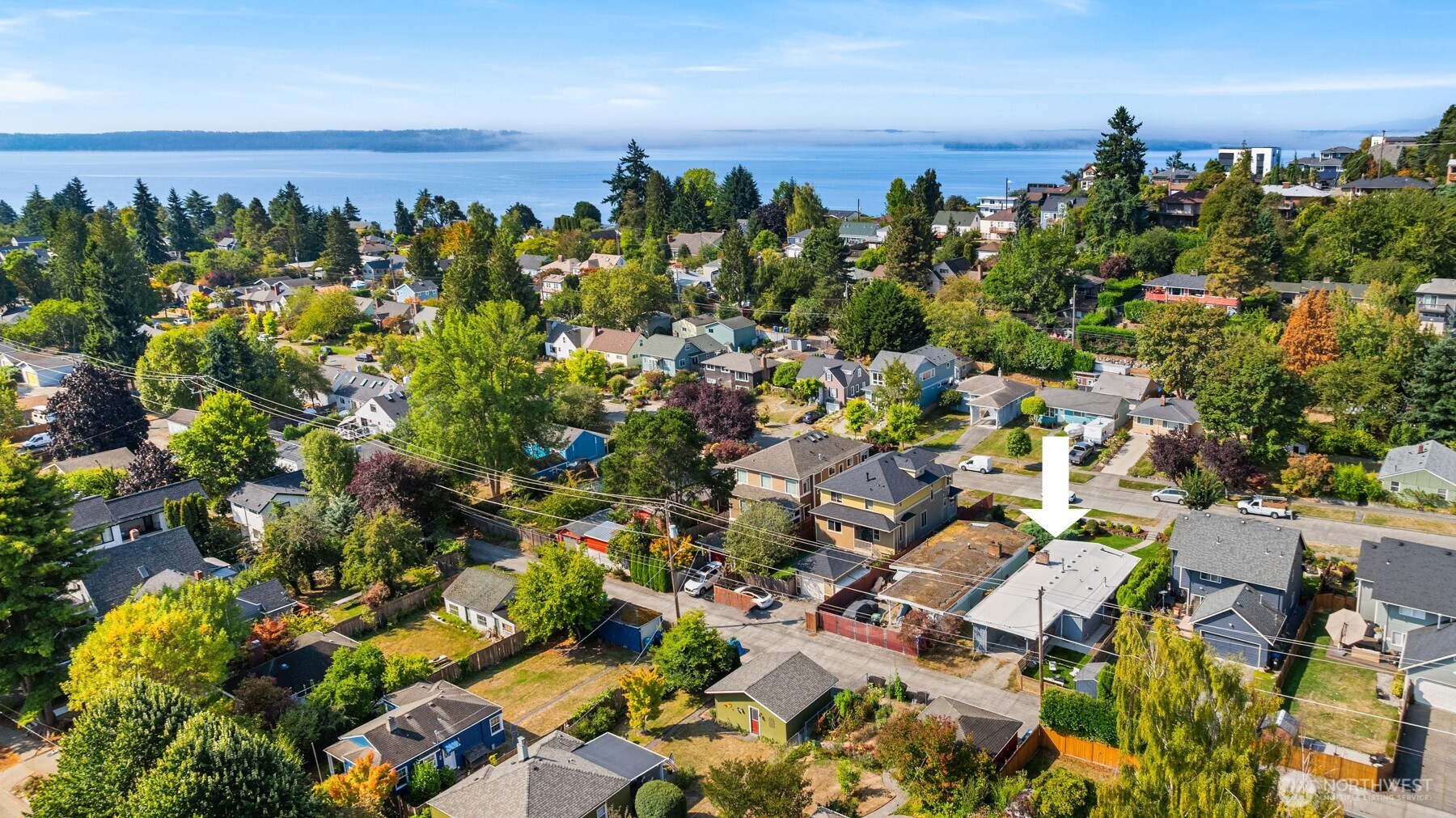 4714 50th Avenue Southwest Seattle, WA 98116 - Photo 31 of 34 an aerial view of multiple house