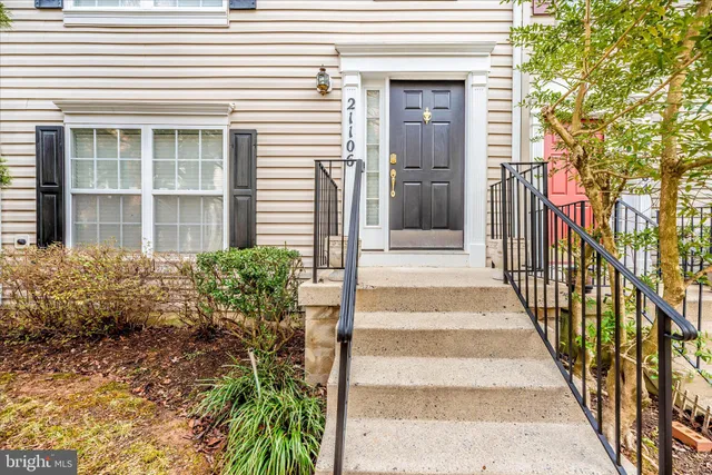 a view of a hallway with staircase