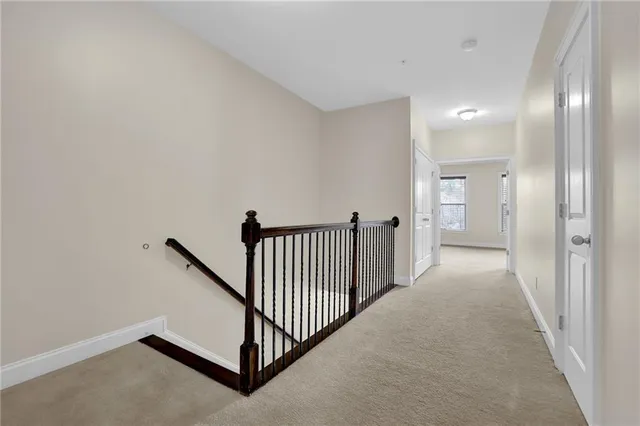 a view of a hallway with a hallway