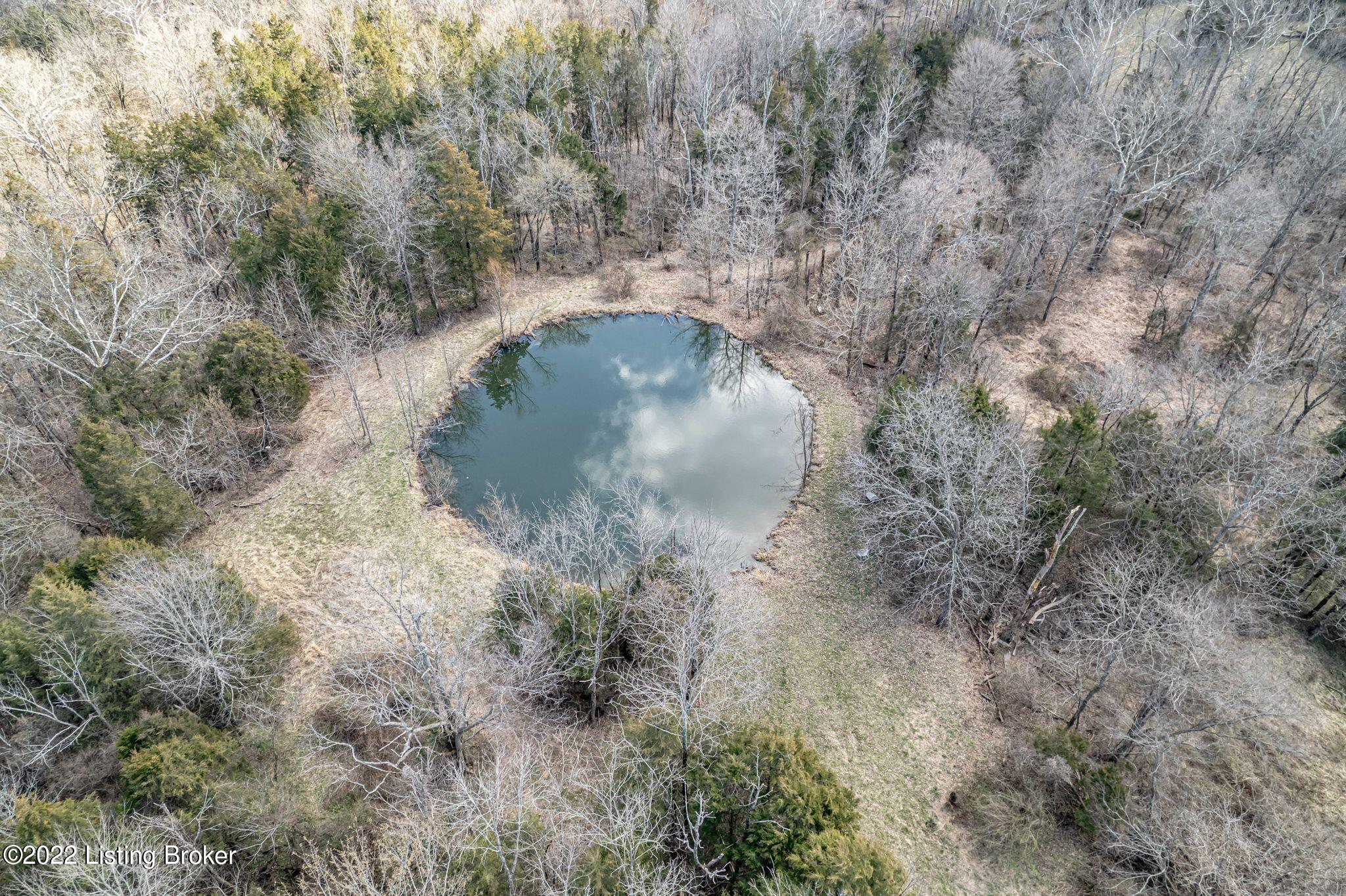 9490 Waddy Road Waddy, KY 40076 - Photo 4 of 36 Aerial Pond