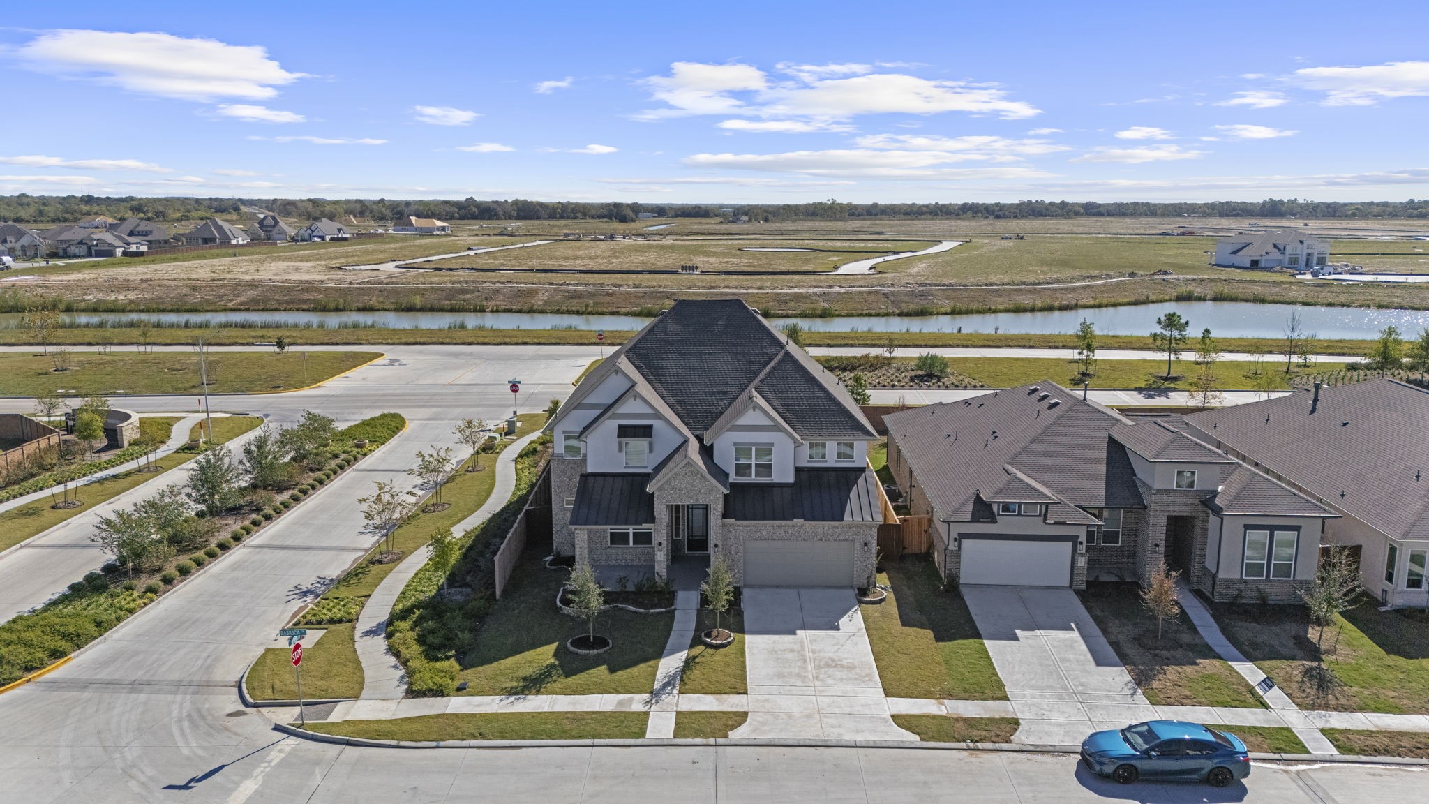 9103 Basilica Lane Manvel, TX 77578 - Photo 35 of 50 a view of a swimming pool with an ocean view