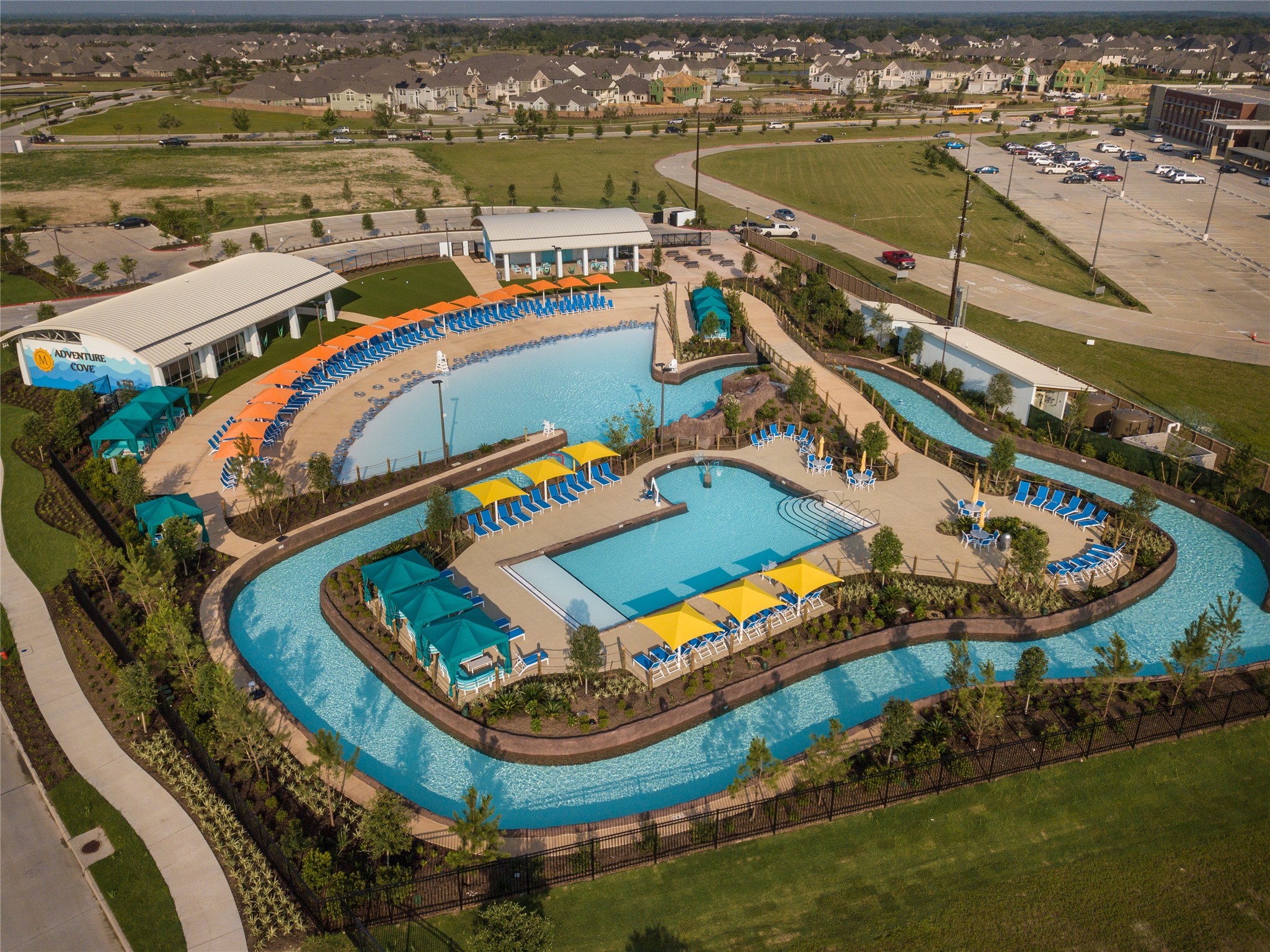 9103 Basilica Lane Manvel, TX 77578 - Photo 43 of 50 an aerial view of a house with a ocean view