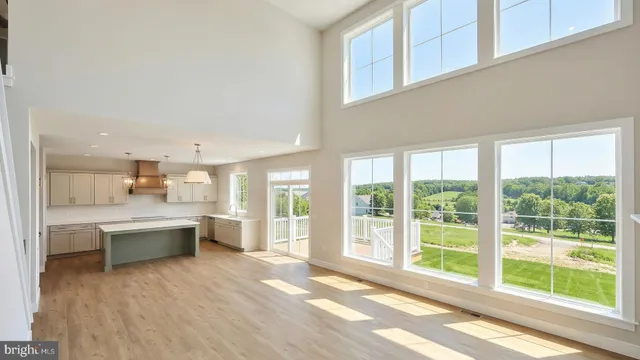 a view of a living room and a window