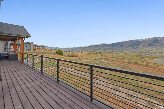 4527 North Seven Bridges Road Eden, UT 84310 - Photo 50 of 65 Wooden terrace with a mountain view