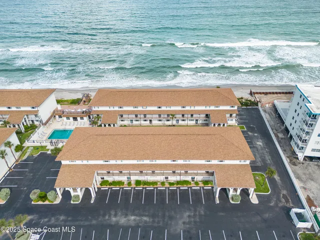 a view of ocean from a balcony