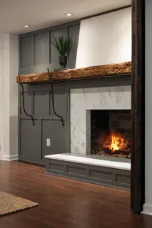 a view of a wooden house with a big yard