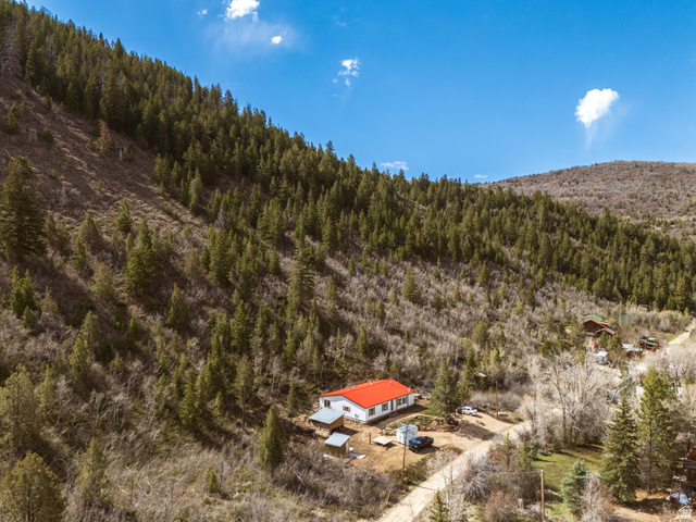 3902 Beaver Creek Road Kamas, UT 84036 - Photo 28 of 33 Aerial view of property with red metal roof