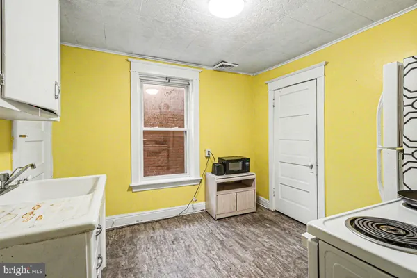 a view of a bedroom with a window