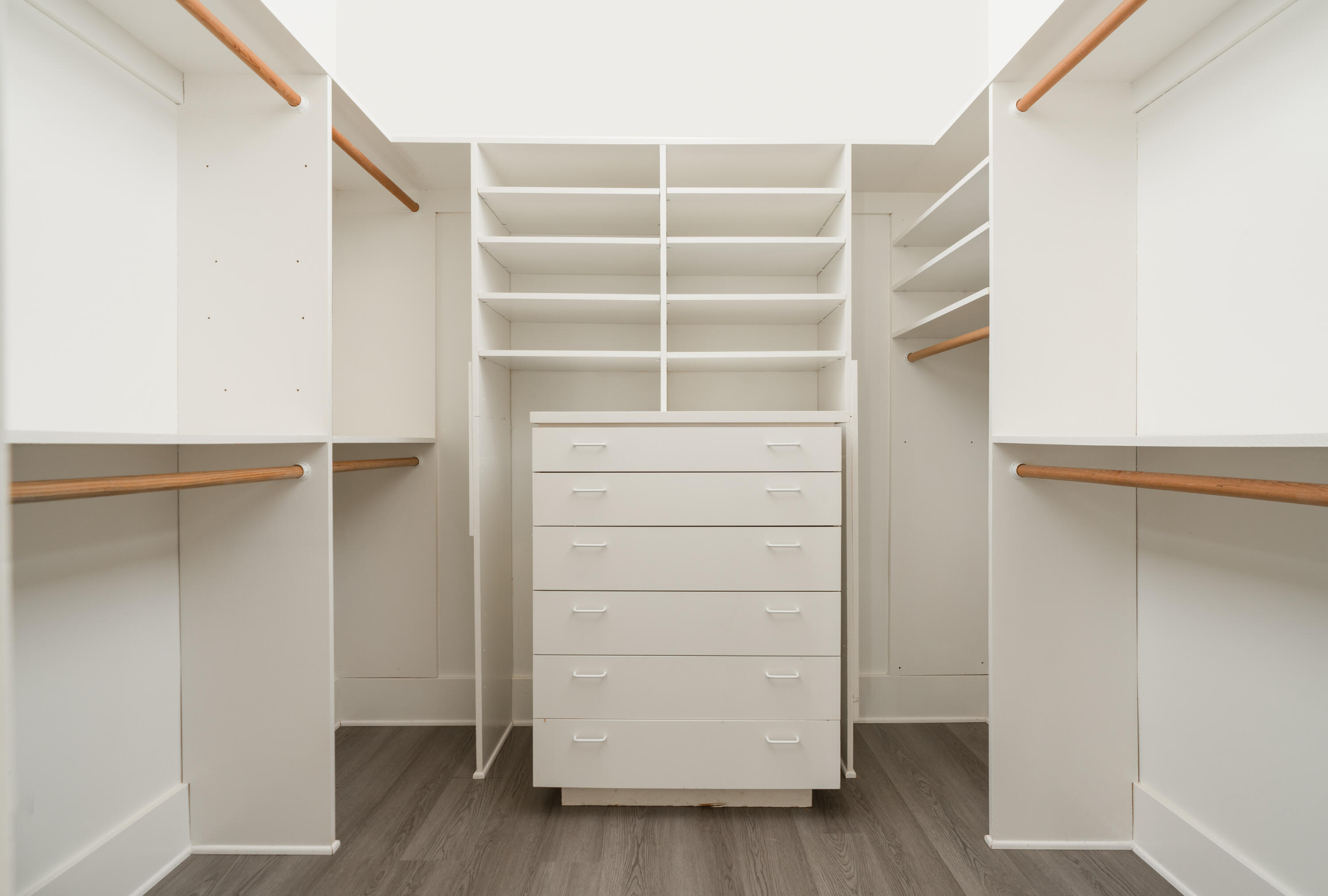 200 Olive Mill Road Montecito, CA 93108 - Photo 19 of 33 a view of walk in closet with empty racks