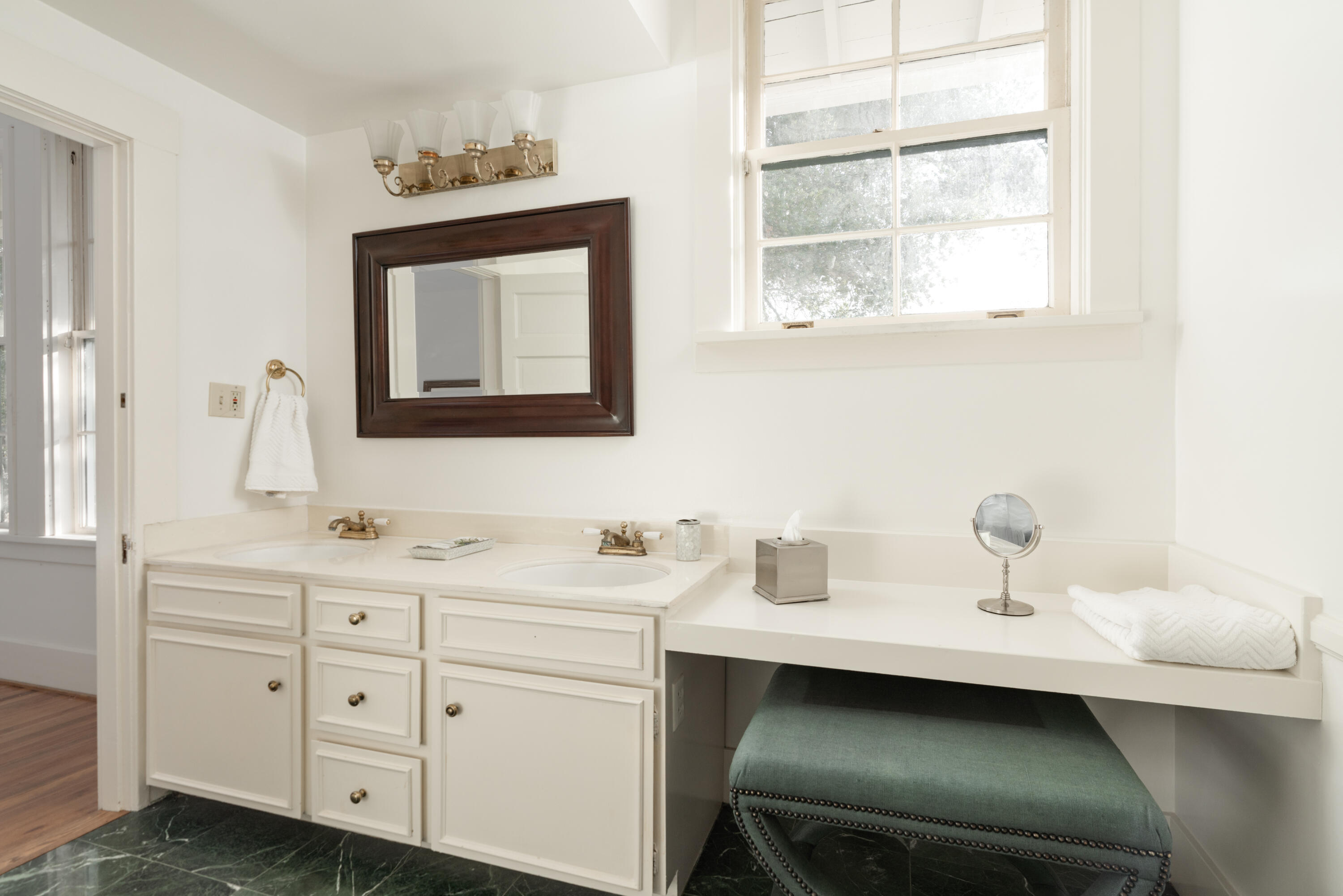 200 Olive Mill Road Montecito, CA 93108 - Photo 23 of 33 a bathroom with a sink double vanity and a mirror