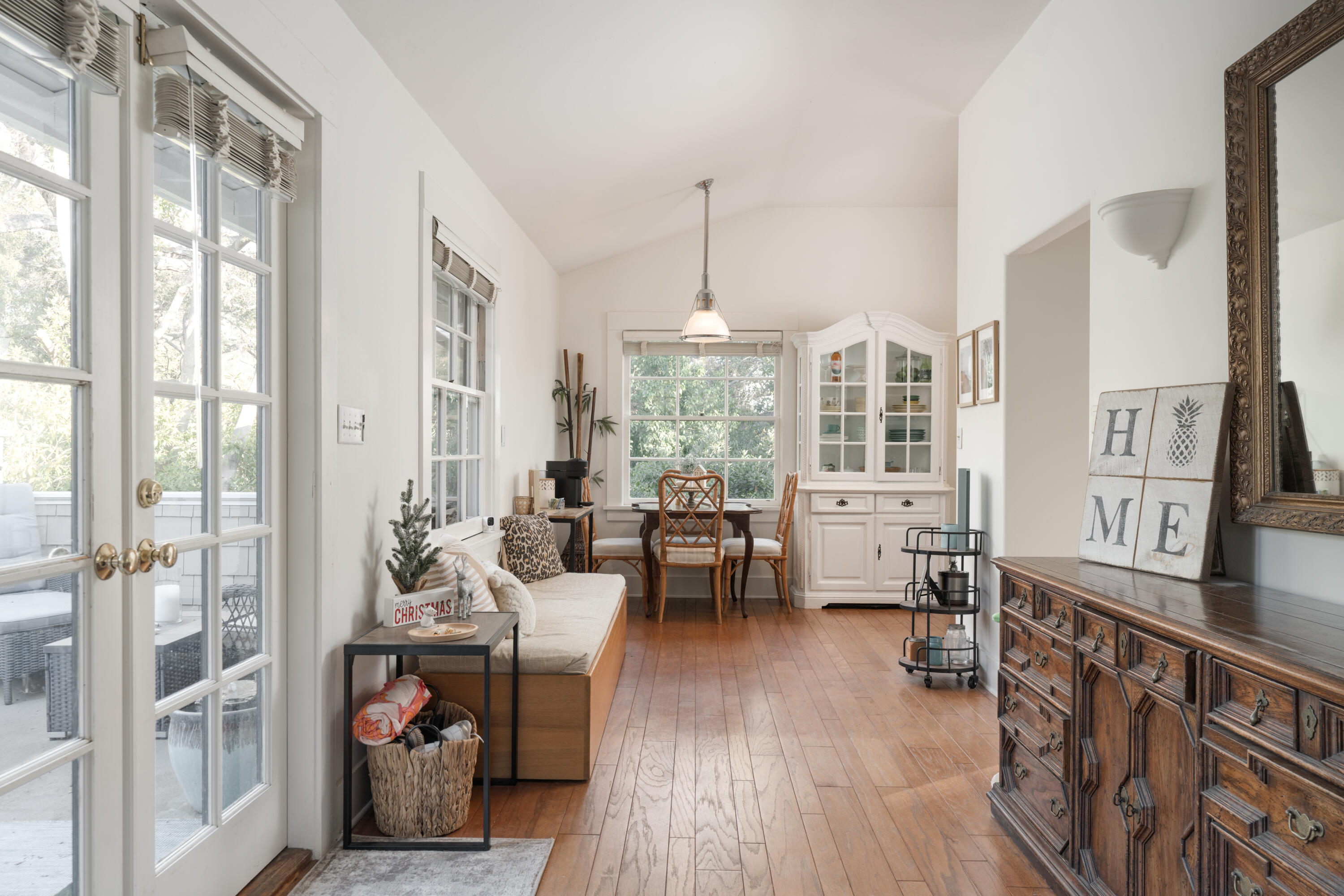 200 Olive Mill Road Montecito, CA 93108 - Photo 30 of 33 a living room with furniture large window and wooden floor