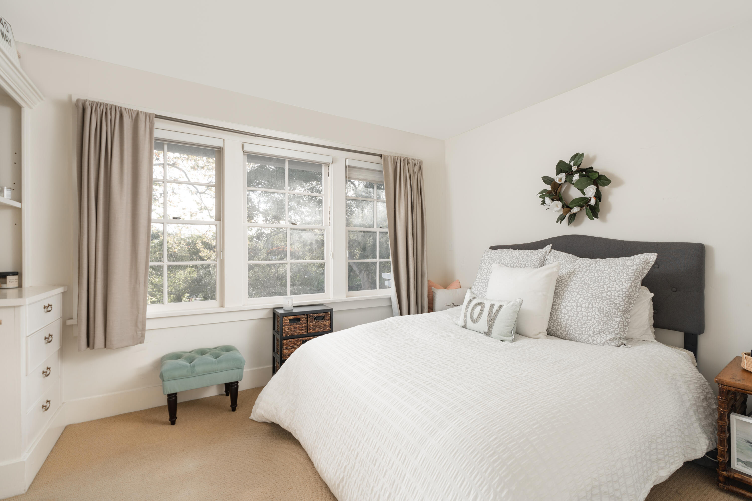 200 Olive Mill Road Montecito, CA 93108 - Photo 31 of 33 a bedroom with a bed and large window