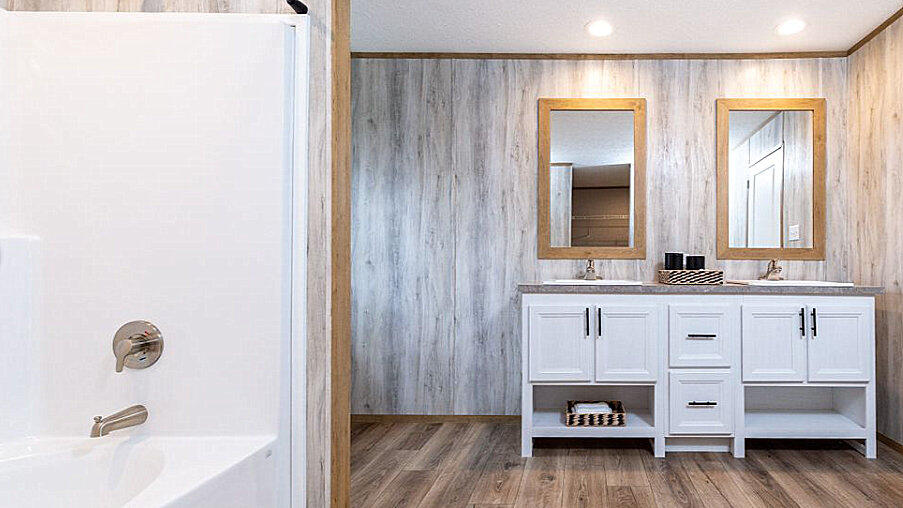 Lot 5 Goodview Town Road Moneta, VA 24121 - Photo 17 of 18 a bathroom with a sink and a mirror