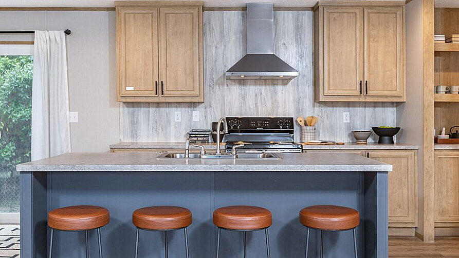 Lot 5 Goodview Town Road Moneta, VA 24121 - Photo 8 of 18 a kitchen with stainless steel appliances granite countertop a sink a stove a refrigerator a counter space and cabinets