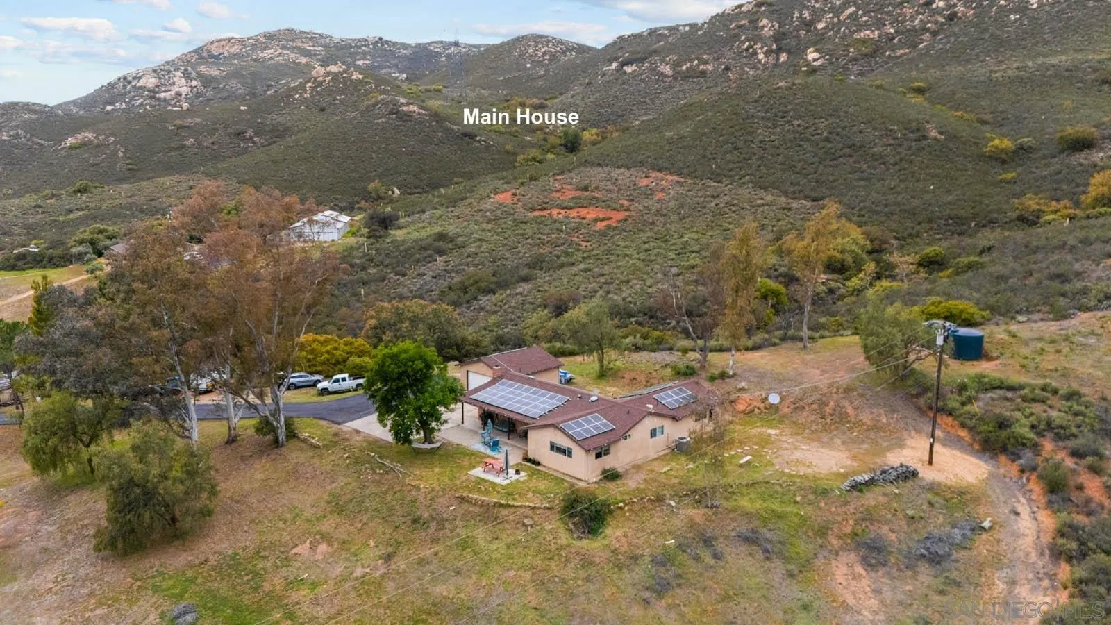 21908 Japatul Lane Alpine, CA 91901 - Photo 18 of 47 an aerial view of a house with a yard