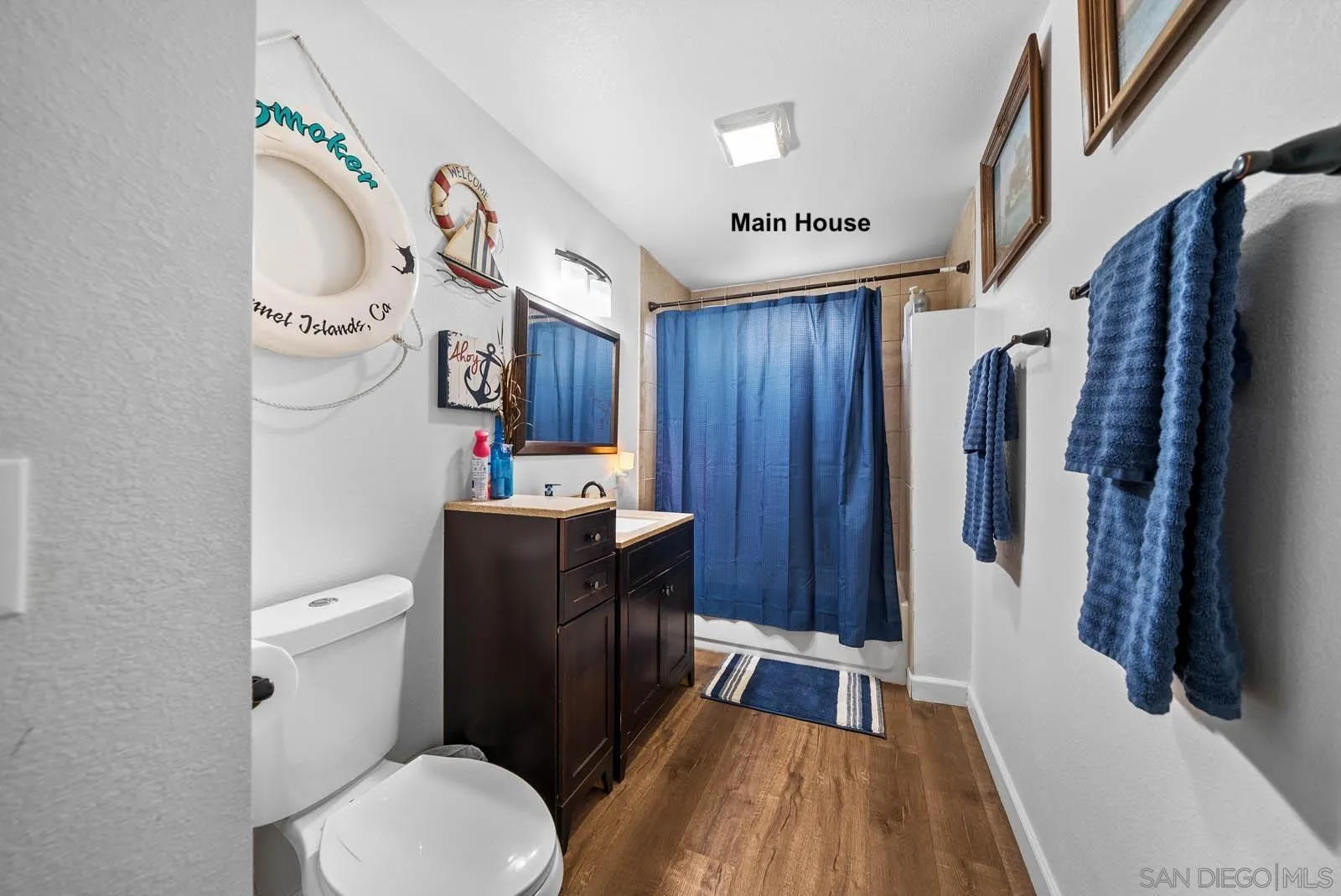 21908 Japatul Lane Alpine, CA 91901 - Photo 9 of 47 a bathroom with a toilet a sink and a mirror