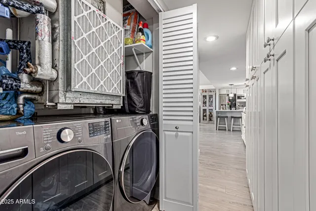 a view of storage and utility room