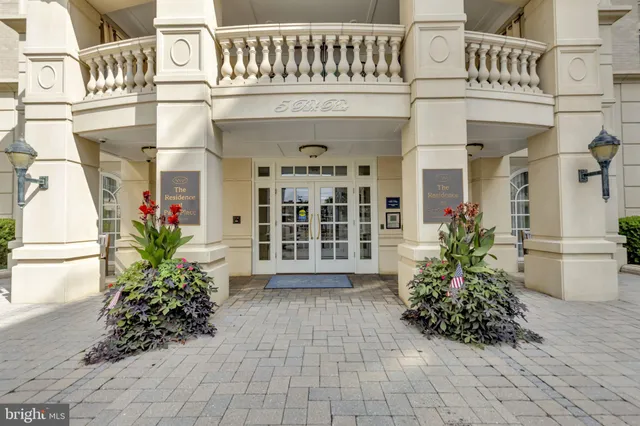 a front view of a building