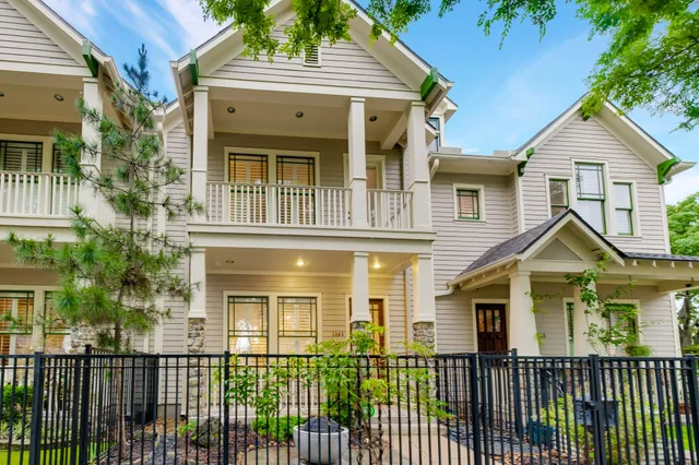 a front view of a house