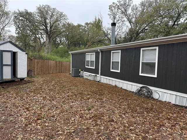 a backyard of a house