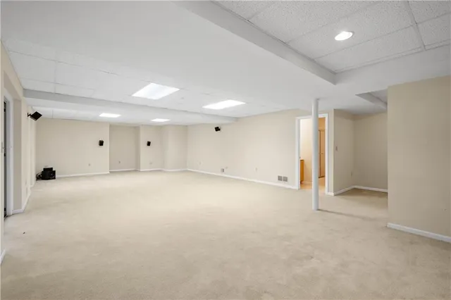 a view of an empty room
