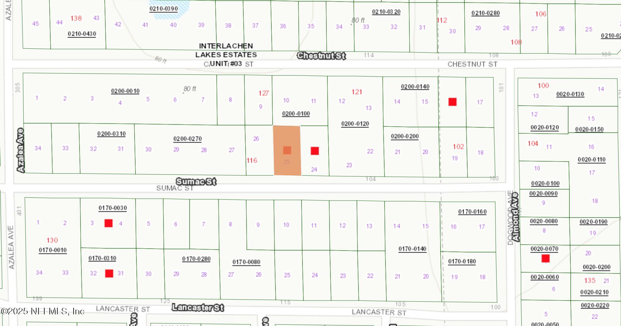 114 Sumac Street Interlachen, FL 32148 - Photo 5 of 5 Approximate Property Lines