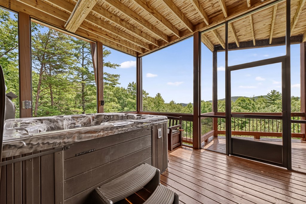 81 Sundance Ridge Epworth, GA 30541 - Photo 77 of 102 Hot Tub Screened in Porch on Terrace