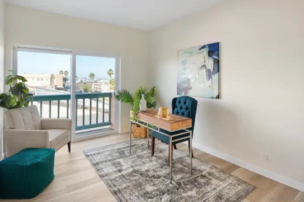 a view of a lake with outdoor space