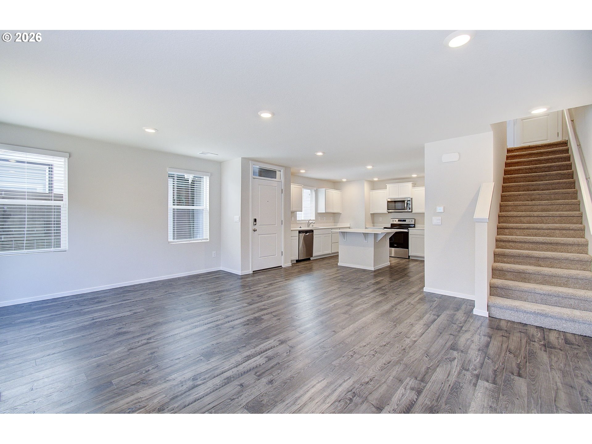 17402 Northwest 10th Place Ridgefield, WA 98642 - Photo 7 of 36 a view of kitchen with refrigerator and window
