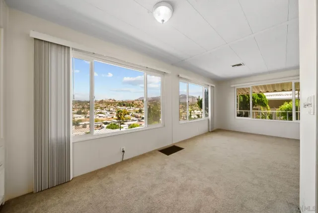 a view of an empty room