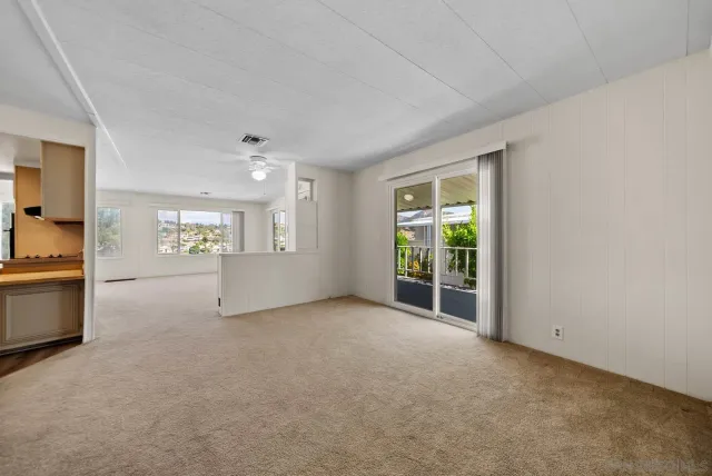 a view of an empty room