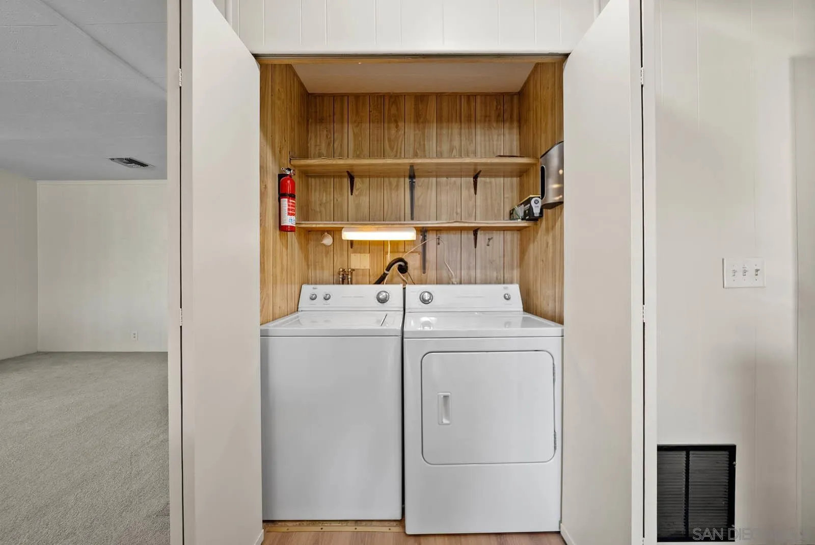 9500 Harritt Road, Unit 198 Lakeside, CA 92040 - Photo 35 of 48 a utility room with dryer and washer