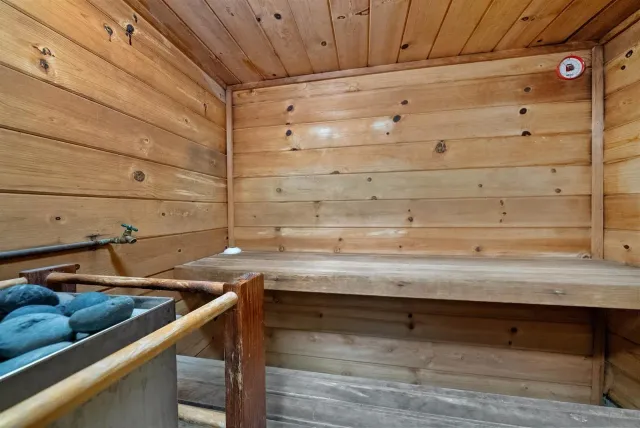 an aerial view of a house with a mountain view