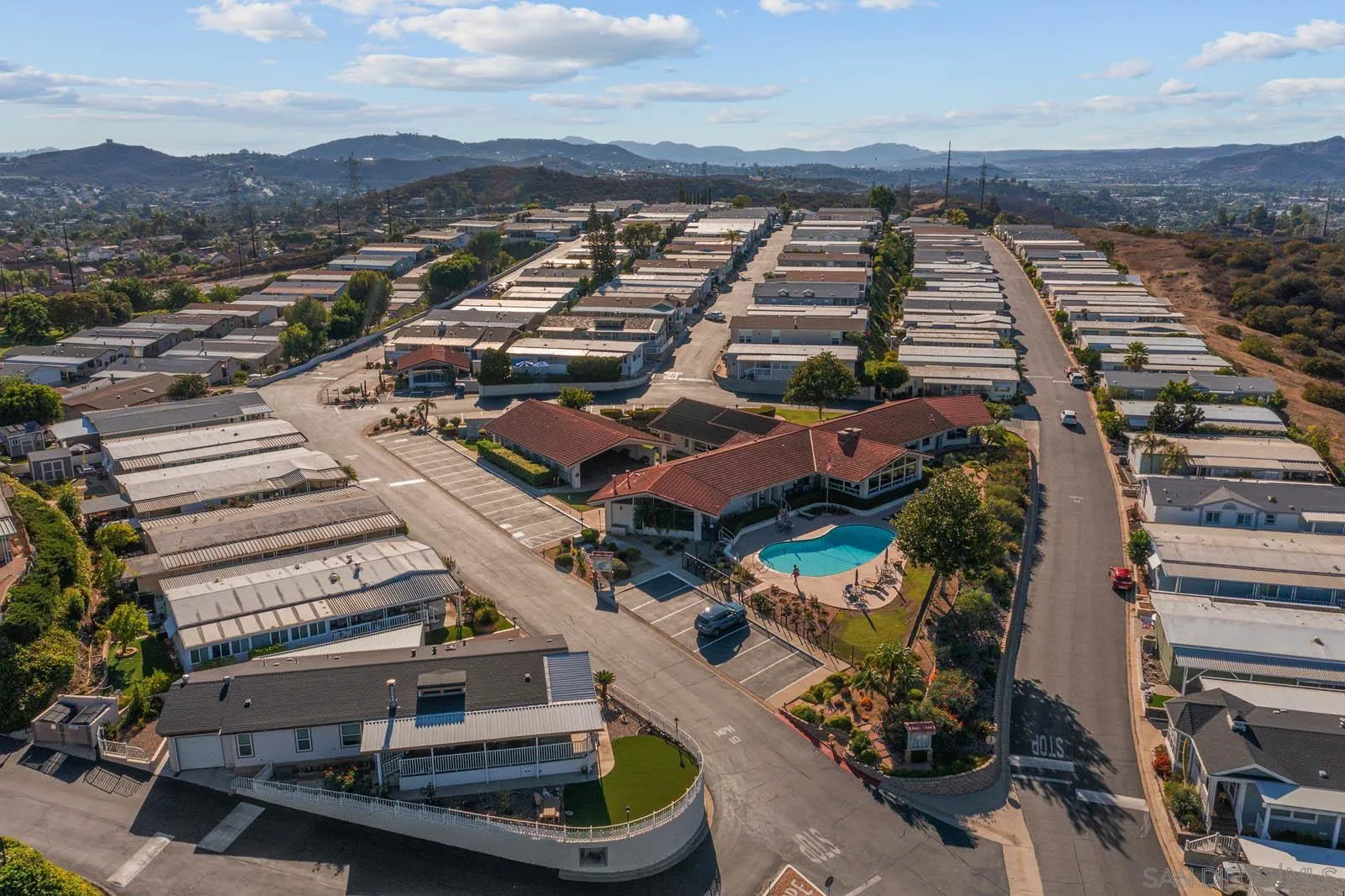 9500 Harritt Road, Unit 198 Lakeside, CA 92040 - Photo 40 of 48 an aerial view of a house with a mountain view